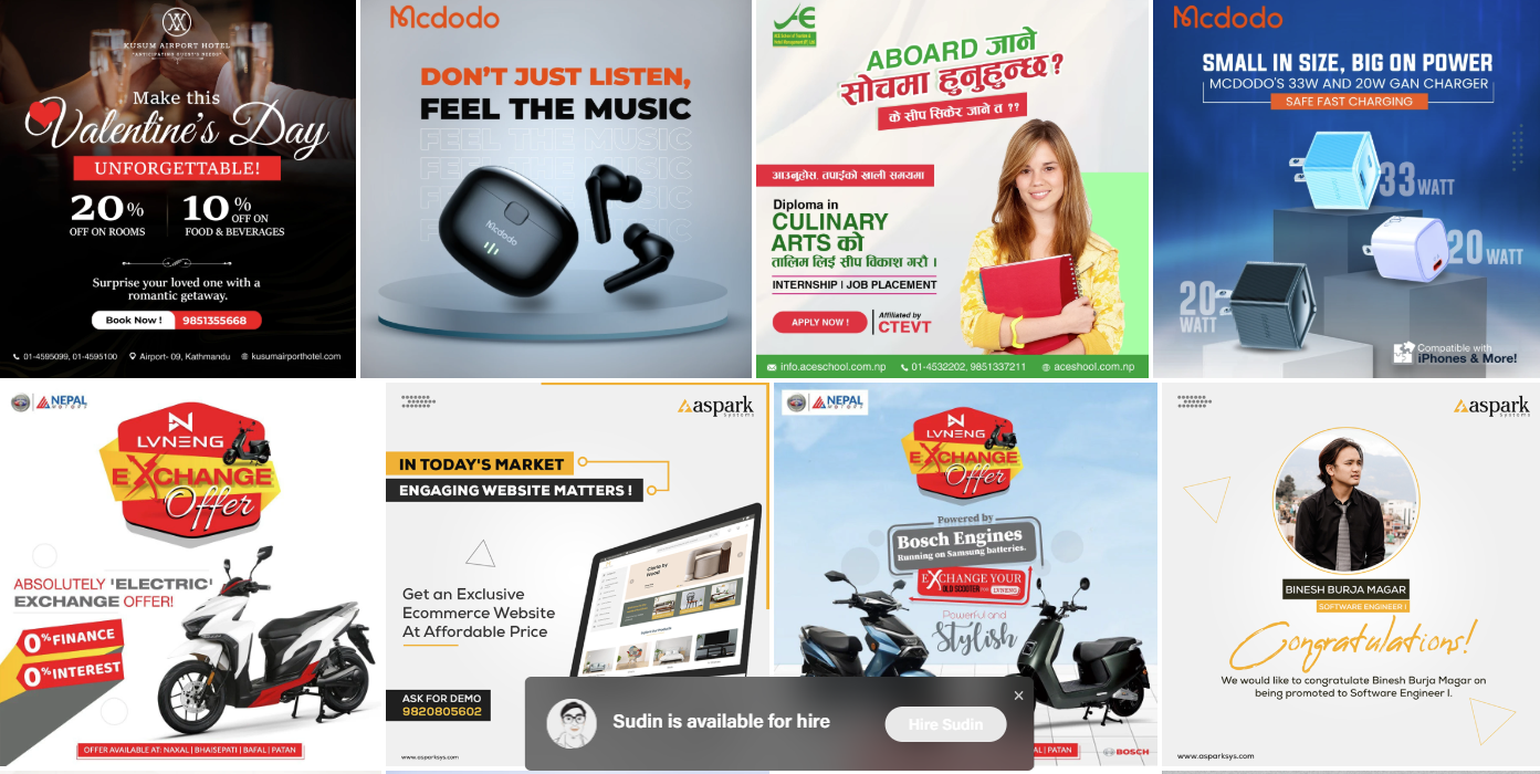 Digital branding design showcasing modern brand identity and online presence