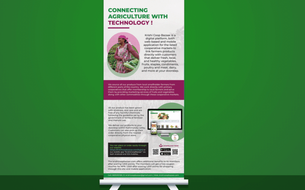Standee Design for Krishi Coop